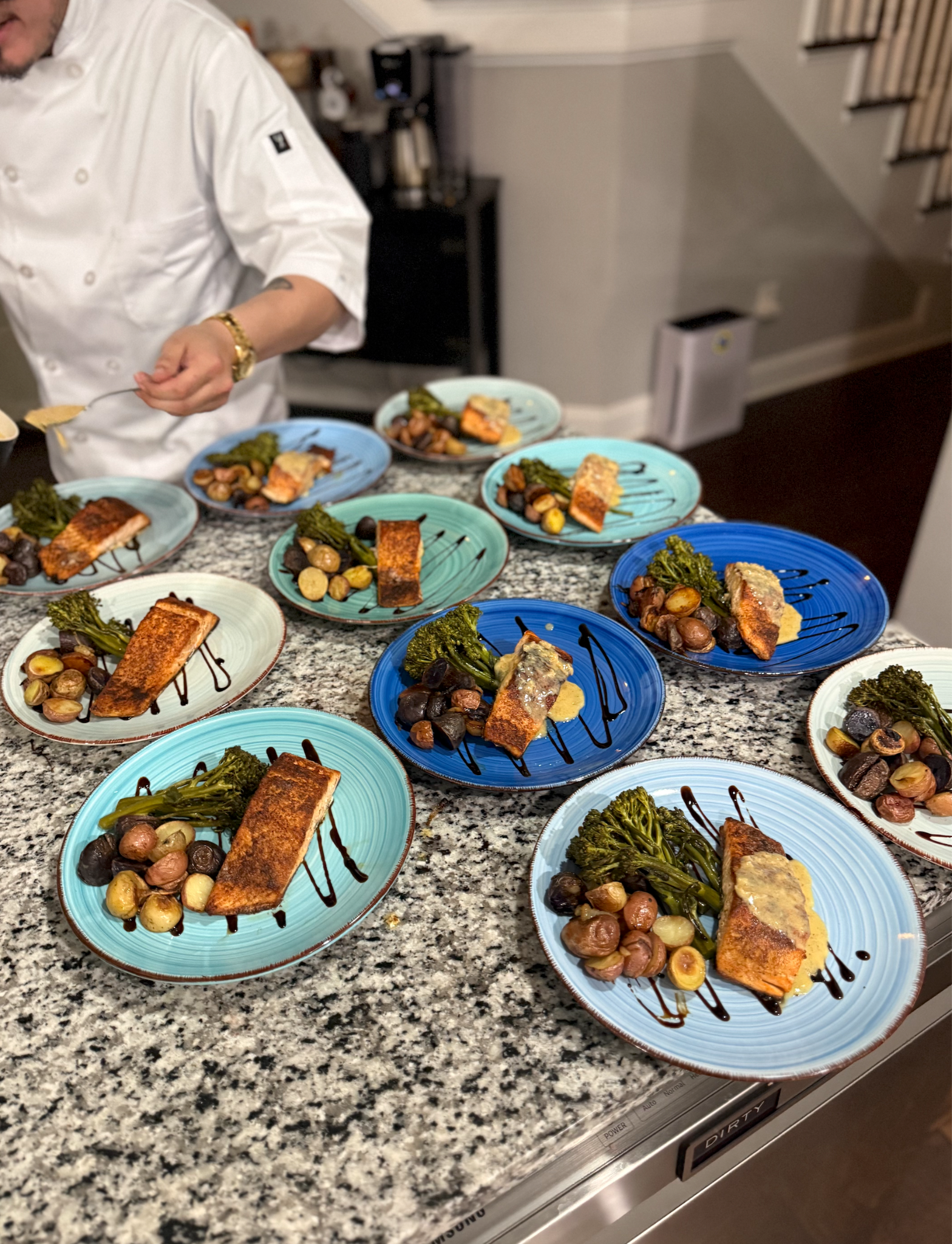 Gourmet meals served at Masters 2027 hospitality event in Augusta